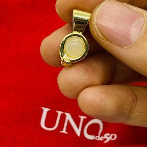 UNO DE 50 Light pink CHARM Peal For bracelet Gold plated